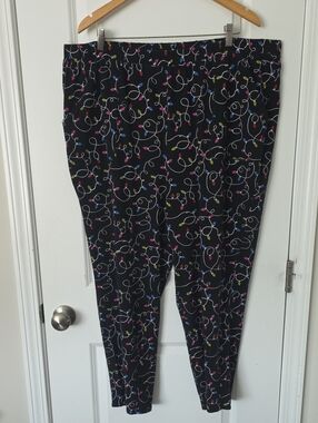 Sleep By Cacique Stretchy  Christmas Lights Pajama Bottoms size 22 24